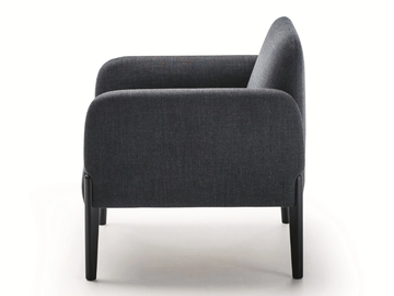 JOIN - Upholstered guest chair with armrests by La Cividina - view 3